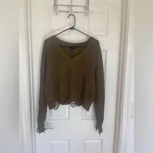 Forever 21 snagged sweater